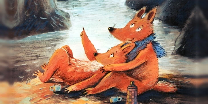 Warm Autumn on the dreamy illustrations by Diana Lapshina